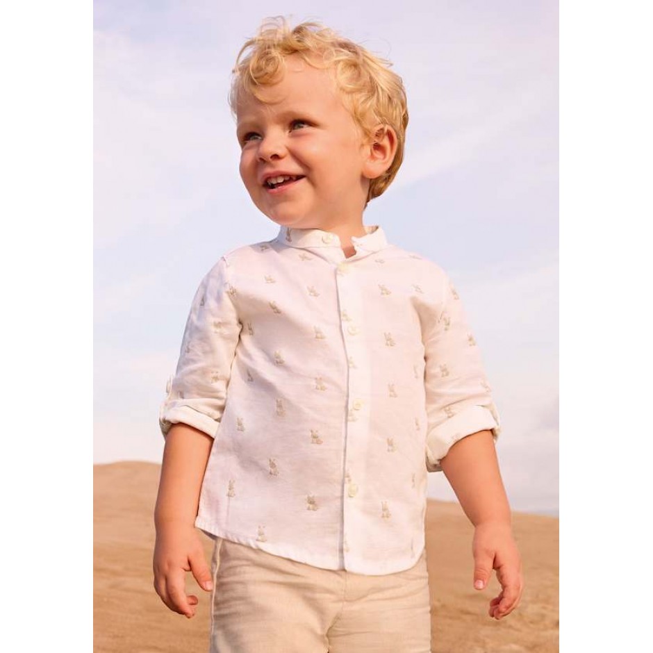 MAYORAL ΠΑΙΔΙΚΟ ΠΟΥΚΑΜΙΣΟ ΜΑΚΡΥ ΛΙΝΟ ΜΑΟ