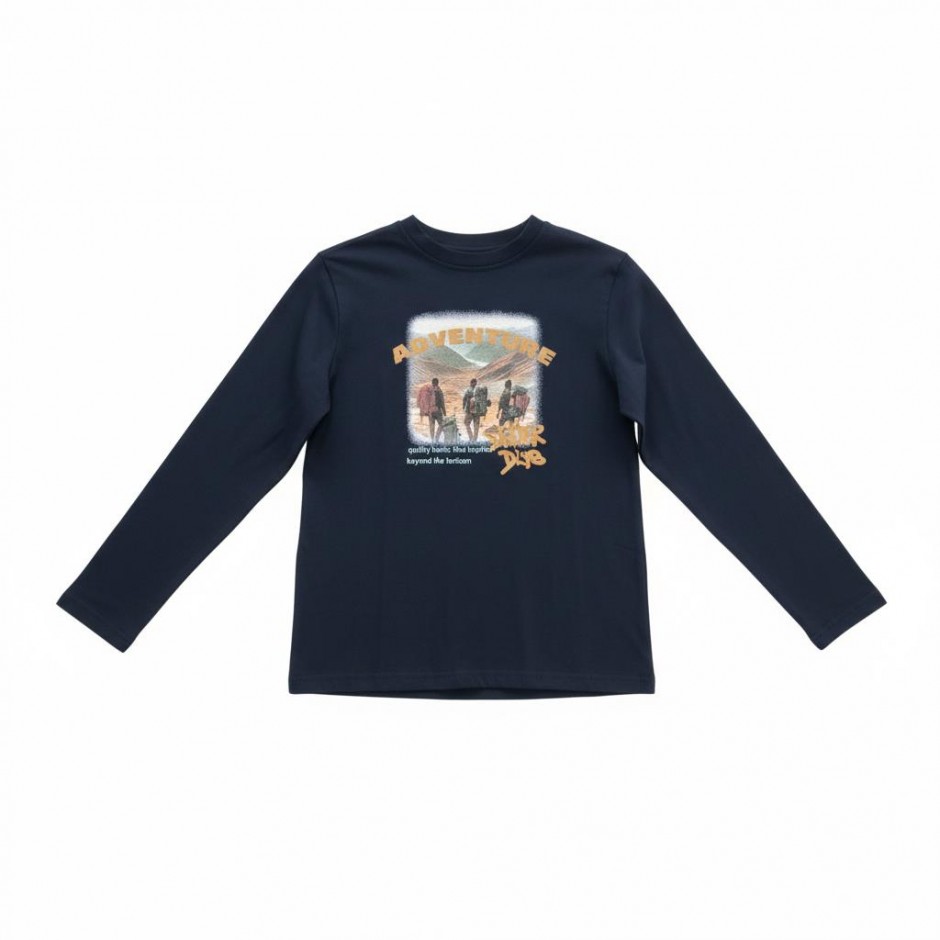 ΠΑΙΔΙΚΗ ΜΠΛΟΥΖΑ ΜΑΚΡΥΜΑΝΙΚΗ INTERLOCK ΓΙΑ ΑΓΟΡΙ